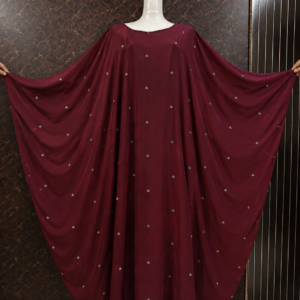 Maroon Abaya + Hijab